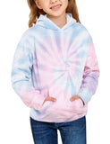 Utyful Girls Kids Cute Tie Dye Print Long Sleeve Sweatshirt Pullover Tee Tops