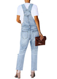 Utyful Women’s Classic Adjustable Straps Taper Jeans Denim Bib Overalls