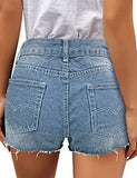 Utyful Women's Casual Summer Ripped Washed Distressed Stretch Denim Jean Shorts