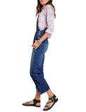 Utyful Women’s Classic Adjustable Straps Taper Jeans Denim Bib Overalls