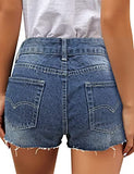 Utyful Women's Casual Summer Ripped Washed Distressed Stretch Denim Jean Shorts