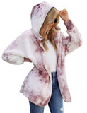 Utyful Women’s Long Sleeve Loose Fit Open Front Hood Cardigan Fuzzy Fleece Jacket Coat Outwear